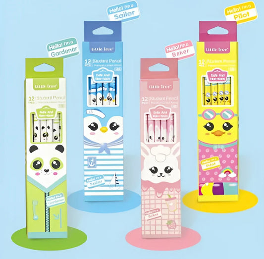 Animal Lovers’ Pencil Pack – Set of 12