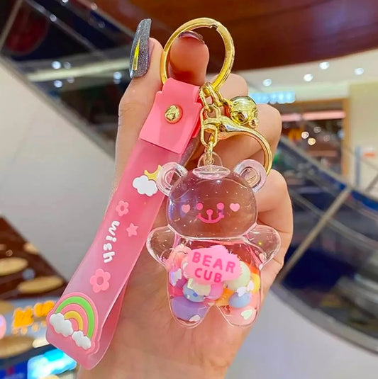 Crystal Teddy Bear Keychain