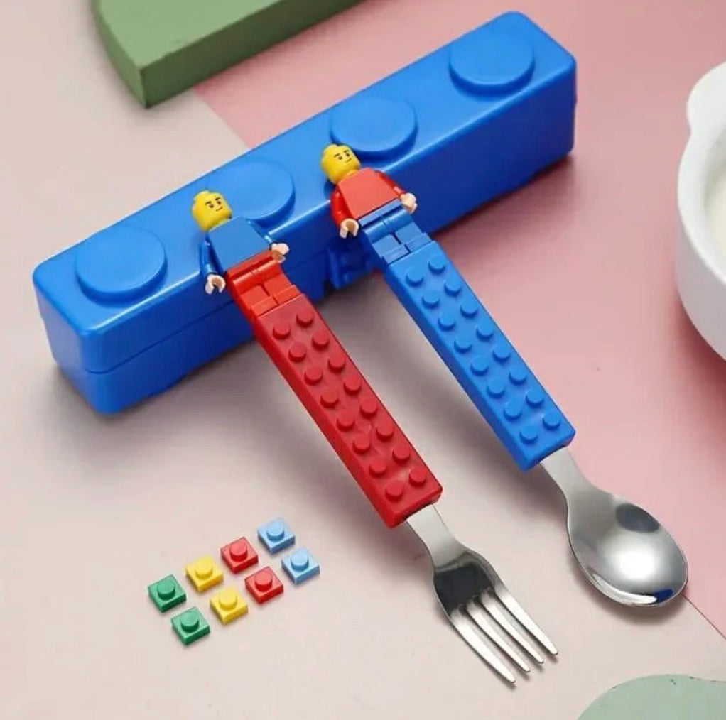 Lego Cutlery Set | Cute Cutlery Set