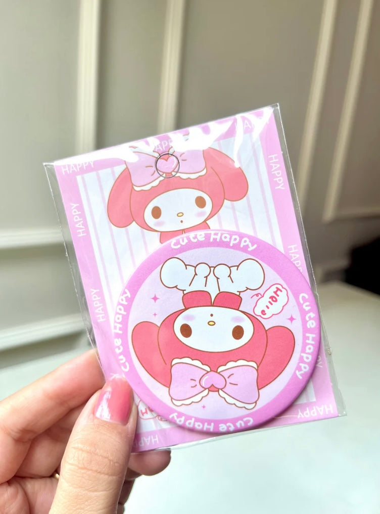 Kawaii Mini Pocket Mirror| Cute Mini Mirror (1Pc)
