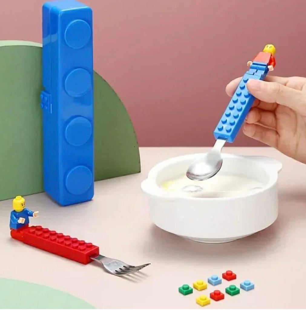 Lego Cutlery Set | Cute Cutlery Set