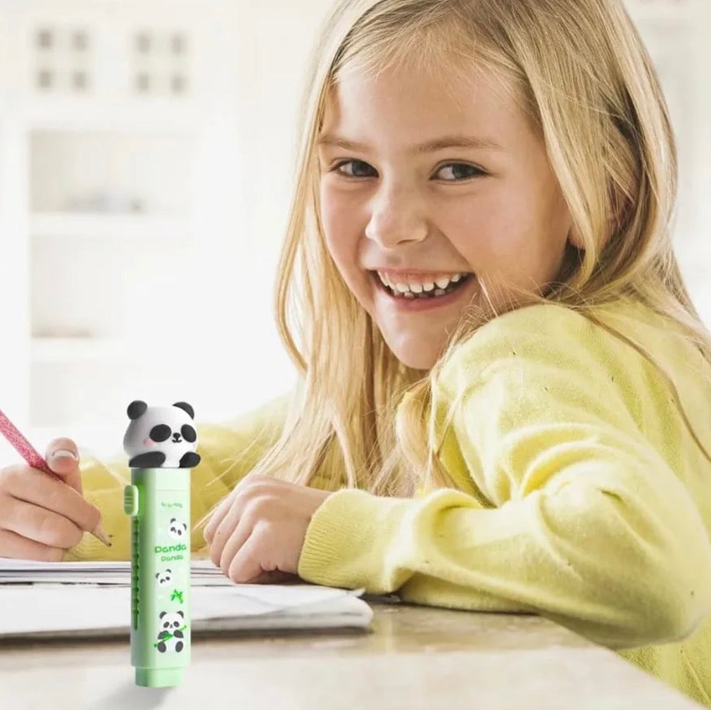 Panda Eraser | Push pull panda eraser (1pc)