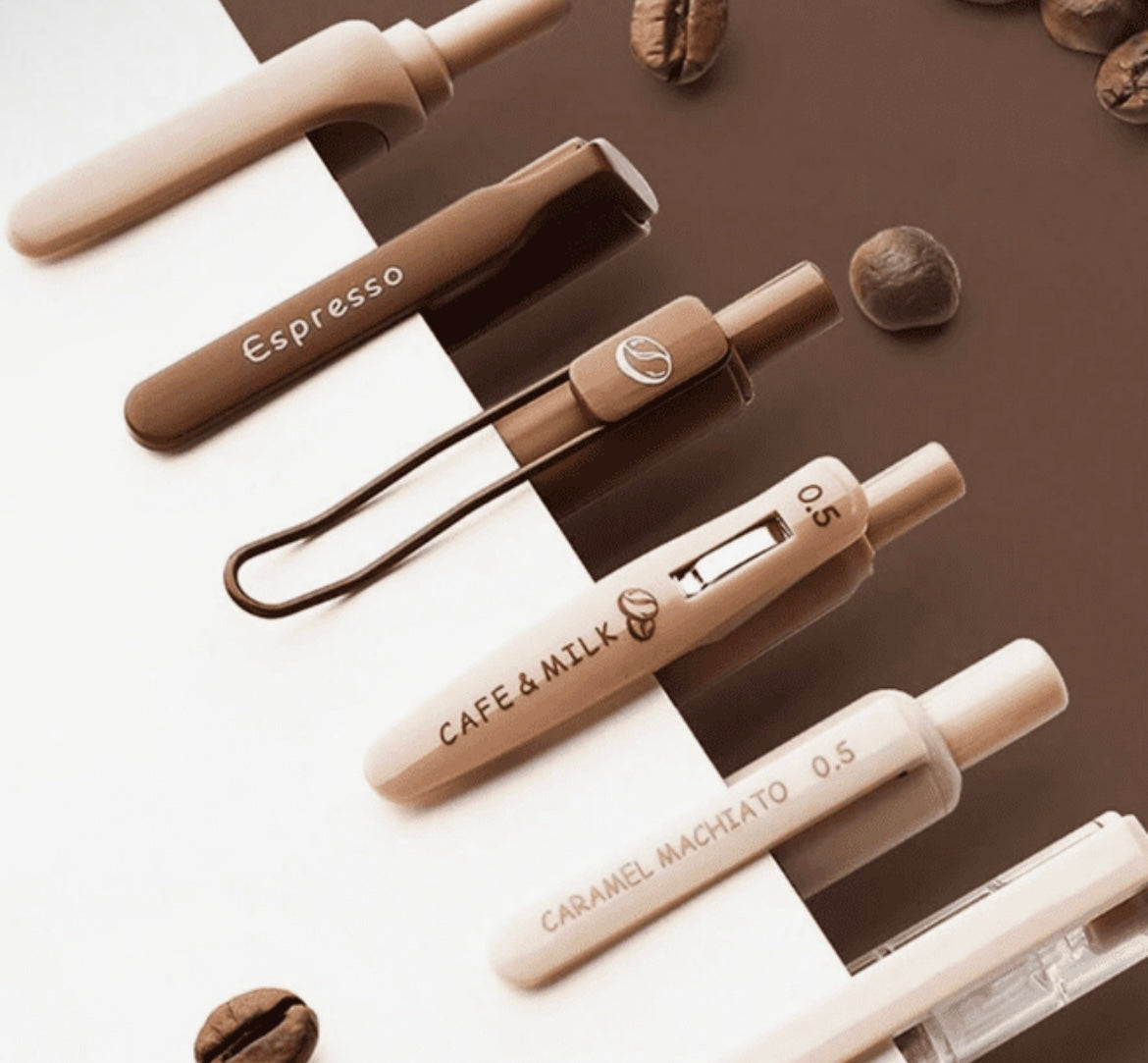 Coffee Theme Kawai Pen Set
