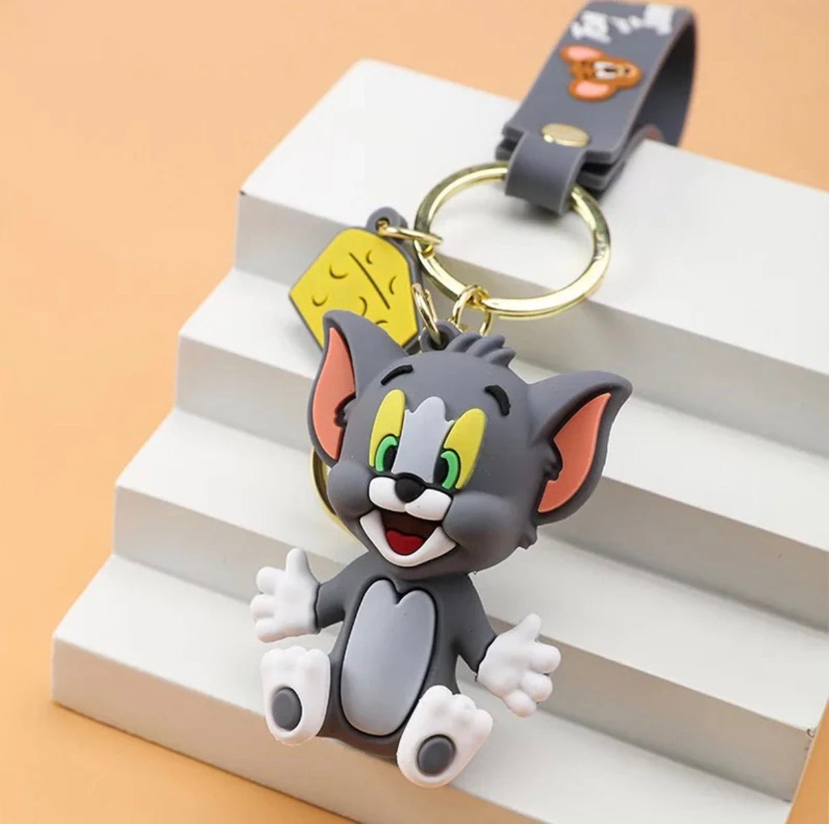 Tom and Jerry 3D Keychain
