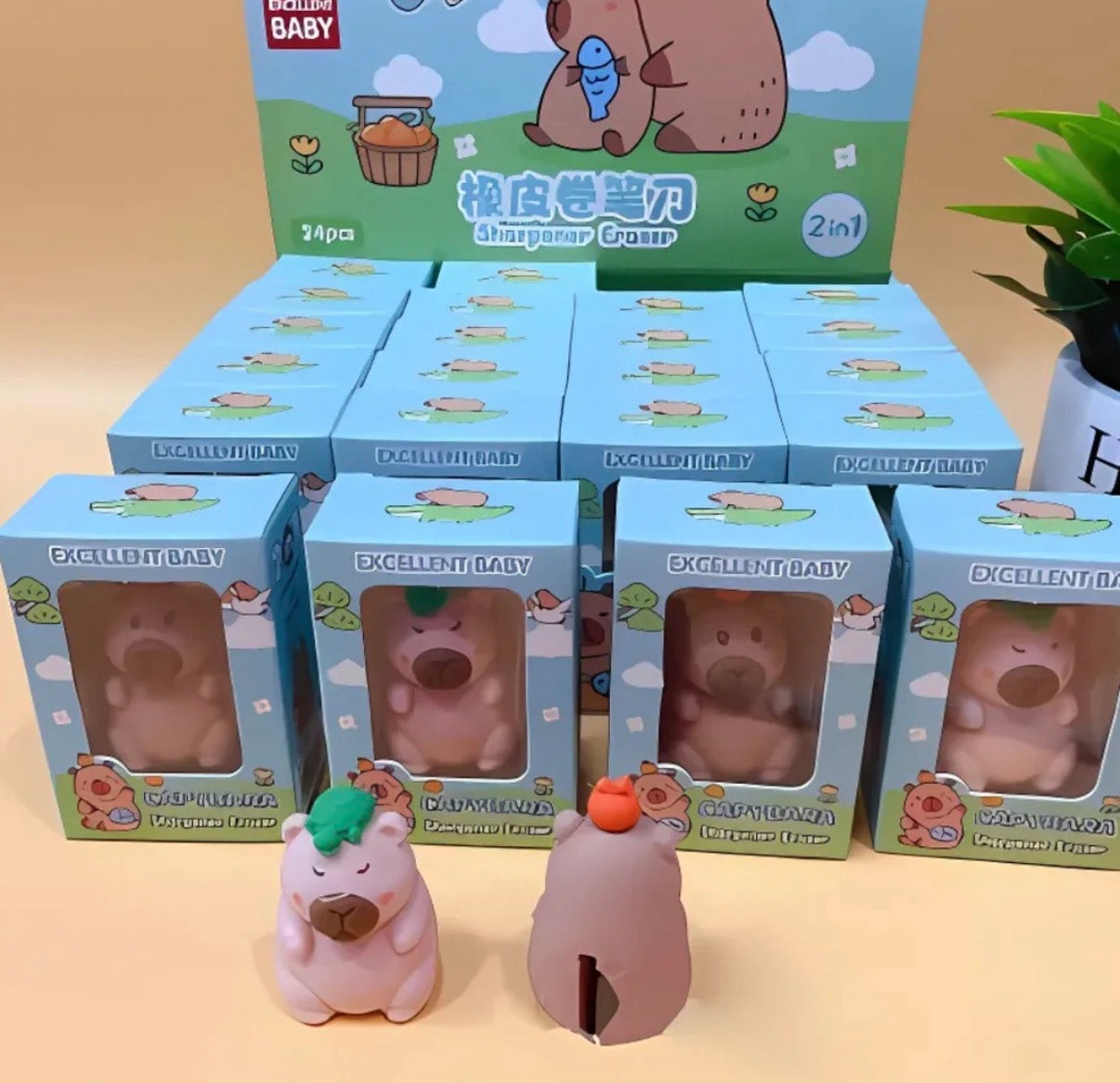 Capybara Sharpener Cum Eraser