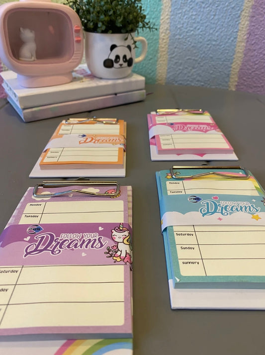 Unicorn Weekly Memo Pad