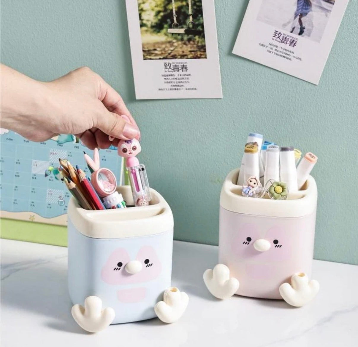 Kawaii Penguin Pen Holder