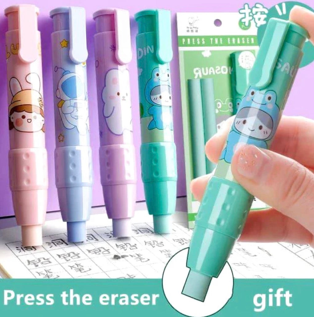 Kawaii push eraser | Kawaii Eraser with refill