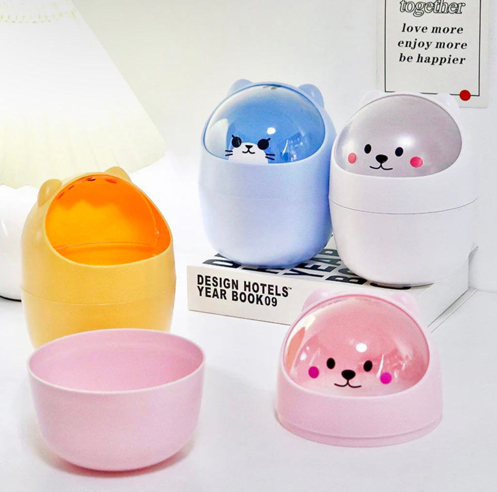 Kawaii Animal Desk Bin