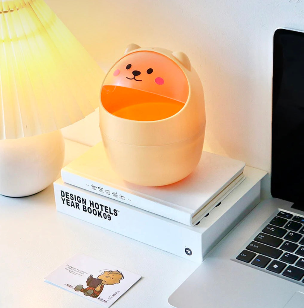 Kawaii Animal Desk Bin